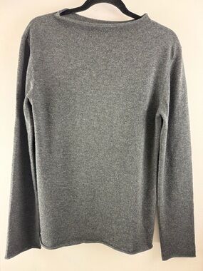 Cloth & Co. Funnel Neck Top - Merino Wool & Organic Cotton - Grey Size S